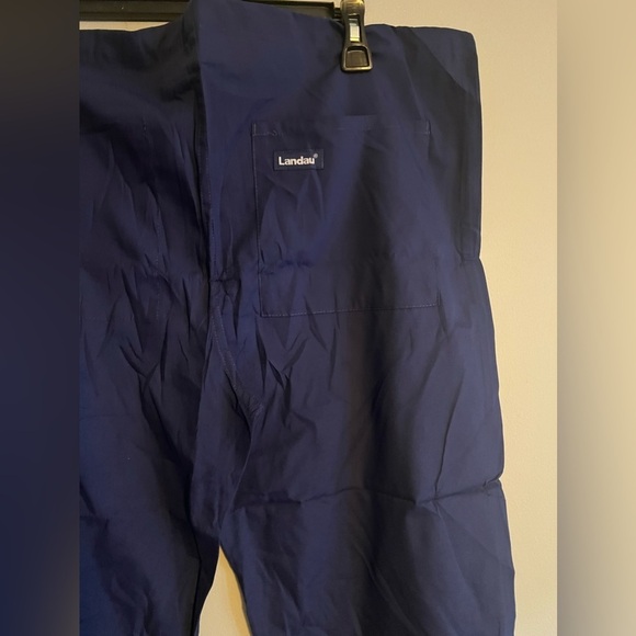 Landau essential navy blue reversible scrubs pants size SML - Picture 2 of 4